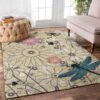 Beauty Dragonfly 2 Rug Sport Decor Gift Floor Decor Living Room Carpet Rug Area Rug - 728a3502ae31