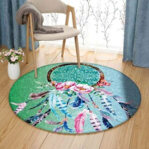 Beauty Dream Catcher Round Carpet Floor Rug Living Room Bedroom Decor Round Area Rug Carpet
