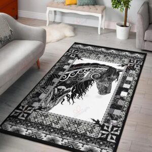 Beauty In Black Rug Sport Decor Gift Floor Decor Living Room Carpet Rug Area Rug - 11cbd8da400a