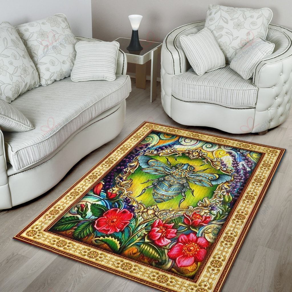 Bee A Green Bee Rug Sport Decor Gift Floor Decor Living Room Carpet Rug Area Rug - d1c4166e6b9f Bee A Green Bee Rug Sport Decor Gift Floor Decor Living Room Carpet Rug Area Rug - d1c4166e6b9f