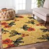 Bee And Flower 1 Rug Sport Decor Gift Floor Decor Living Room Carpet Rug Area Rug - 50f74fd5de77