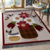 Bee And Flower Rug Sport Decor Gift Floor Decor Living Room Carpet Rug Area Rug - 947f42ea03d4