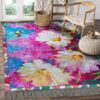 Bee And Flower Rug Sport Decor Gift Floor Decor Living Room Carpet Rug Area Rug - 391efa8d1b0b