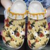 Bee And Flower Personalized Clog Custom Crocs Comfortablefashion Style Comfortable For Women Men Kid Print 3D