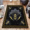 Bee And Moon Rug Sport Decor Gift Floor Decor Living Room Carpet Rug Area Rug - 3a853afb1f7f