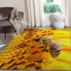 Bee Art Work 2 Rug Sport Decor Gift Floor Decor Living Room Carpet Rug Area Rug - 185f7343ef52