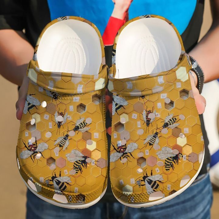 Bee Bumble Sku 276 Crocs Crocband Clog Comfortable For Mens Womens Classic Clog Water Shoes Bee Bumble Sku 276 Crocs Crocband Clog Comfortable For Mens Womens Classic Clog Water Shoes