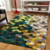 Bee Circle Rug Sport Decor Gift Floor Decor Living Room Carpet Rug Area Rug - 644ef6eece4c
