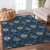 Bee Dark Blue Rug Sport Decor Gift Floor Decor Living Room Carpet Rug Area Rug - 090eba09caed