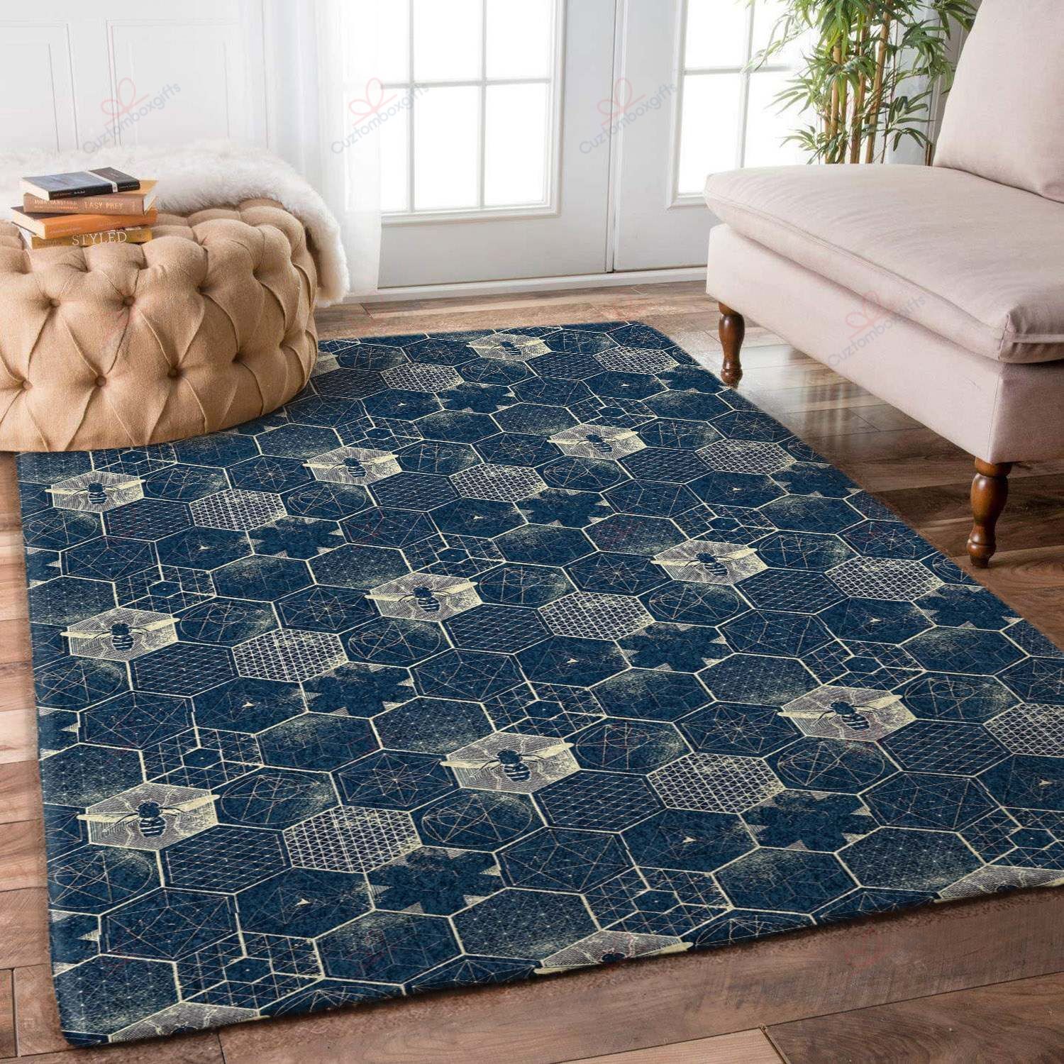 Bee Dark Blue Rug Sport Decor Gift Floor Decor Living Room Carpet Rug Area Rug - 090eba09caed Bee Dark Blue Rug Sport Decor Gift Floor Decor Living Room Carpet Rug Area Rug - 090eba09caed