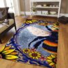 Bee Flower Art Rug Sport Decor Gift Floor Decor Living Room Carpet Rug Area Rug - 6df29b8209e0