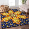 Bee Flowers Rug Sport Decor Gift Floor Decor Living Room Carpet Rug Area Rug - 0199c69426d2