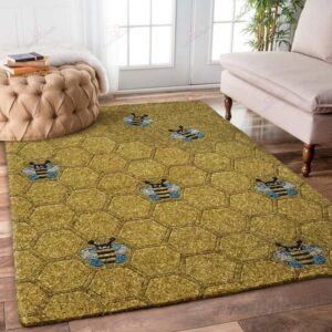 Bee Golden Rug Sport Decor Gift Floor Decor Living Room Carpet Rug Area Rug - eca0f1c346fa