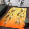 Bee Happy Rug Sport Decor Gift Floor Decor Living Room Carpet Rug Area Rug - 9d2c71015771