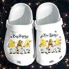 Bee Happy Shoes Crocs Clog – Bee Gnome Spring Clog Birthday Gift For Girl Daughter Sister Cousin Friend
