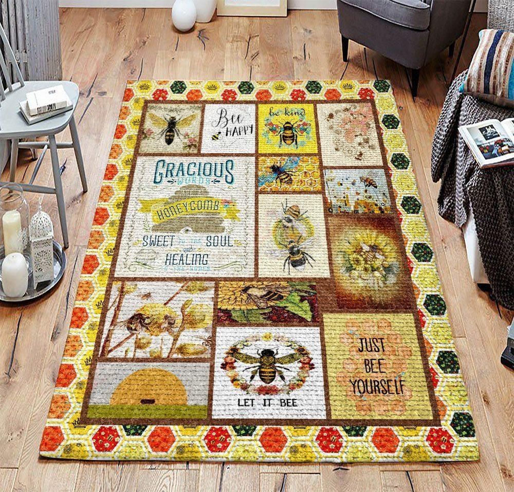 Bee Kind Rug Sport Decor Gift Floor Decor Living Room Carpet Rug Area Rug - 2f9eafb80dd9 Bee Kind Rug Sport Decor Gift Floor Decor Living Room Carpet Rug Area Rug - 2f9eafb80dd9