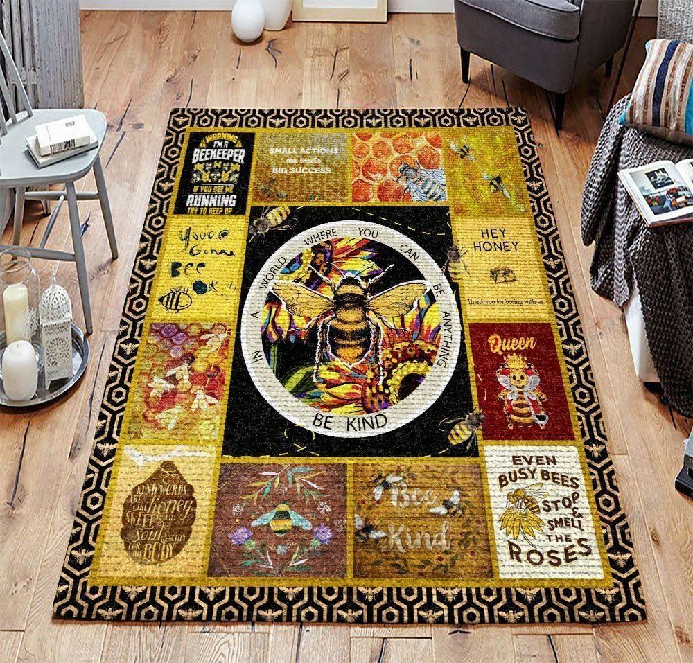 Bee Kind Rug Sport Decor Gift Floor Decor Living Room Carpet Rug Area Rug - cbb537e060f4 Bee Kind Rug Sport Decor Gift Floor Decor Living Room Carpet Rug Area Rug - cbb537e060f4
