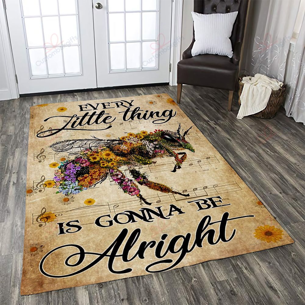 Bee Little Things Everything Alright Rug Sport Decor Gift Floor Decor Living Room Carpet Rug Area Rug - 36a61531e137 Bee Little Things Everything Alright Rug Sport Decor Gift Floor Decor Living Room Carpet Rug Area Rug - 36a61531e137