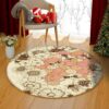 Bee Nest 1 Round Carpet Floor Rug Living Room Bedroom Decor Round Area Rug Carpet