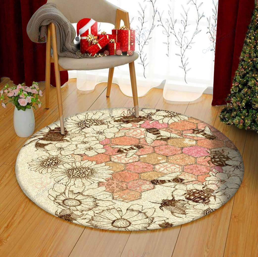 Bee Nest 1 Round Carpet Floor Rug Living Room Bedroom Decor Round Area Rug Carpet Bee Nest 1 Round Carpet Floor Rug Living Room Bedroom Decor Round Area Rug Carpet