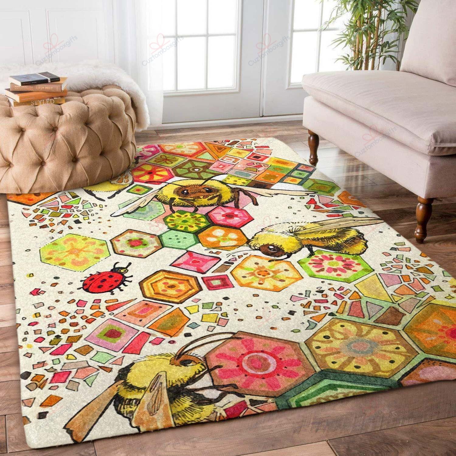 Bee Nest Honey Rug Sport Decor Gift Floor Decor Living Room Carpet Rug Area Rug - e8f2dea7dfc4 Bee Nest Honey Rug Sport Decor Gift Floor Decor Living Room Carpet Rug Area Rug - e8f2dea7dfc4