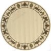 Bee Pattern 2 Round Carpet Floor Rug Living Room Bedroom Decor Round Area Rug Carpet
