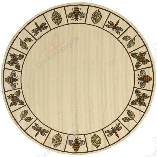 Bee Pattern 2 Round Carpet Floor Rug Living Room Bedroom Decor Round Area Rug Carpet Bee Pattern 2 Round Carpet Floor Rug Living Room Bedroom Decor Round Area Rug Carpet