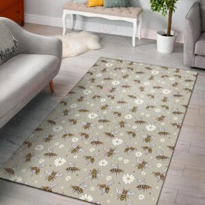 Bee Pattern 3 Rug Sport Decor Gift Floor Decor Living Room Carpet Rug Area Rug - cd36b7690f4e