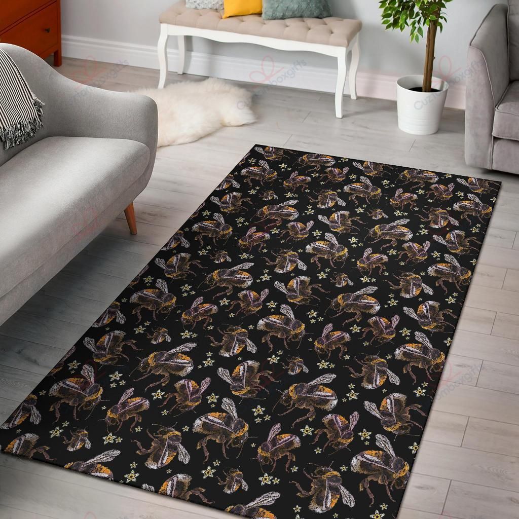 Bee Pattern 4 Rug Sport Decor Gift Floor Decor Living Room Carpet Rug Area Rug - d50afbb2cbee Bee Pattern 4 Rug Sport Decor Gift Floor Decor Living Room Carpet Rug Area Rug - d50afbb2cbee