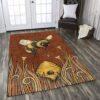 Bee Pattern Rug Sport Decor Gift Floor Decor Living Room Carpet Rug Area Rug - 6c9fe6c5ee8d