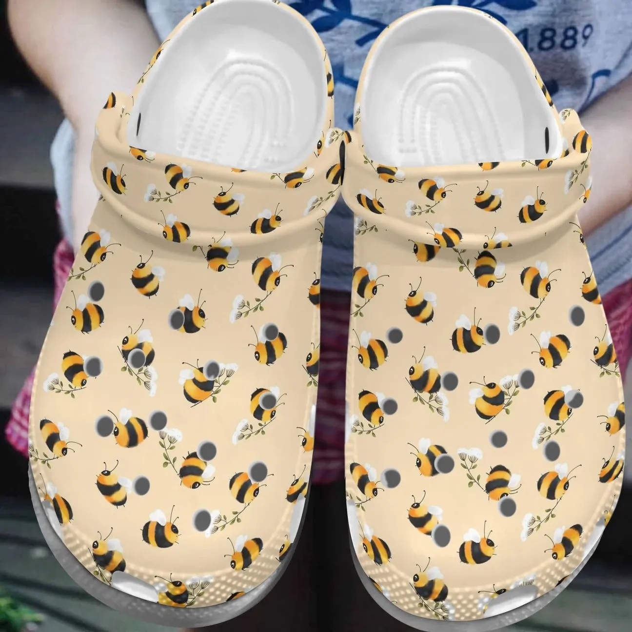 Bee Personalize Clog Custom Crocs Fashionstyle Comfortable For Women Men Kid Print 3D Busy Bees Bee Personalize Clog Custom Crocs Fashionstyle Comfortable For Women Men Kid Print 3D Busy Bees