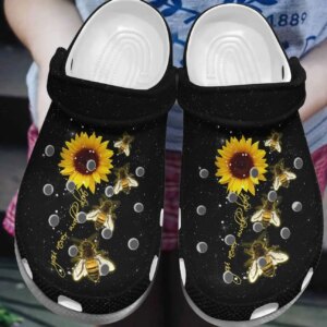 Bee Personalize Clog Custom Crocs Fashionstyle Comfortable For Women Men Kid Print 3D Whitesole You Never Walk Alone