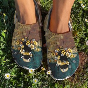 Bee Personalized Clog Custom Crocs Comfortablefashion Style Comfortable For Women Men Kid Print 3D Beauty Bee