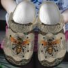 Bee Personalized Clog Custom Crocs Comfortablefashion Style Comfortable For Women Men Kid Print 3D Bee Floral