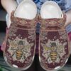 Bee Personalized Clog Custom Crocs Comfortablefashion Style Comfortable For Women Men Kid Print 3D Plum