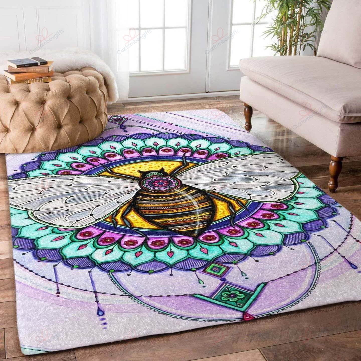 Bee Purple Rug Sport Decor Gift Floor Decor Living Room Carpet Rug Area Rug - 9f06ea3201a1 Bee Purple Rug Sport Decor Gift Floor Decor Living Room Carpet Rug Area Rug - 9f06ea3201a1