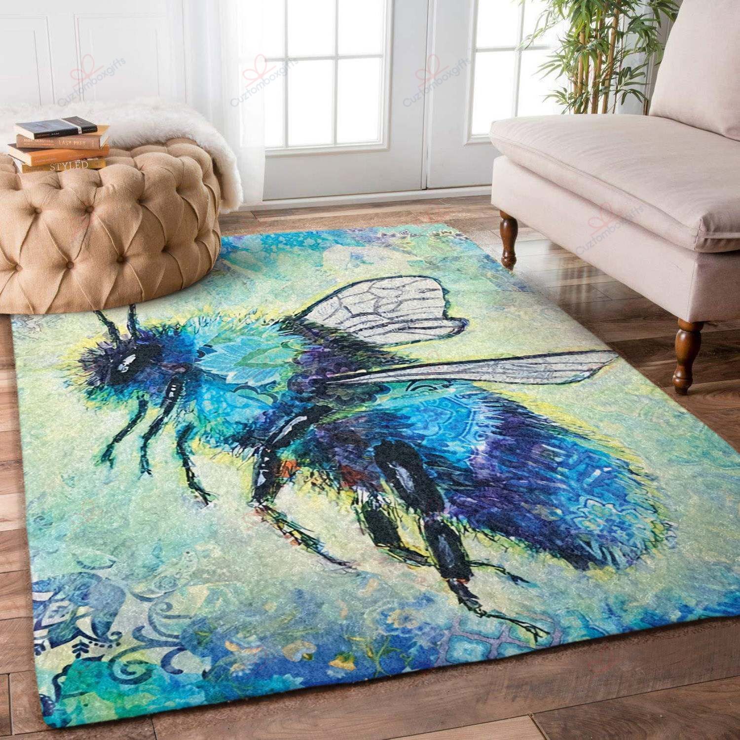 Bee Queen Blue Rug Sport Decor Gift Floor Decor Living Room Carpet Rug Area Rug - eb85c3100531 Bee Queen Blue Rug Sport Decor Gift Floor Decor Living Room Carpet Rug Area Rug - eb85c3100531