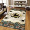 Bee Vintage Pattern Rug Sport Decor Gift Floor Decor Living Room Carpet Rug Area Rug - 165a37fa075f