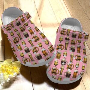 Beer Crocs Clog Classic Clog Whitesole Beer Lover Shoes