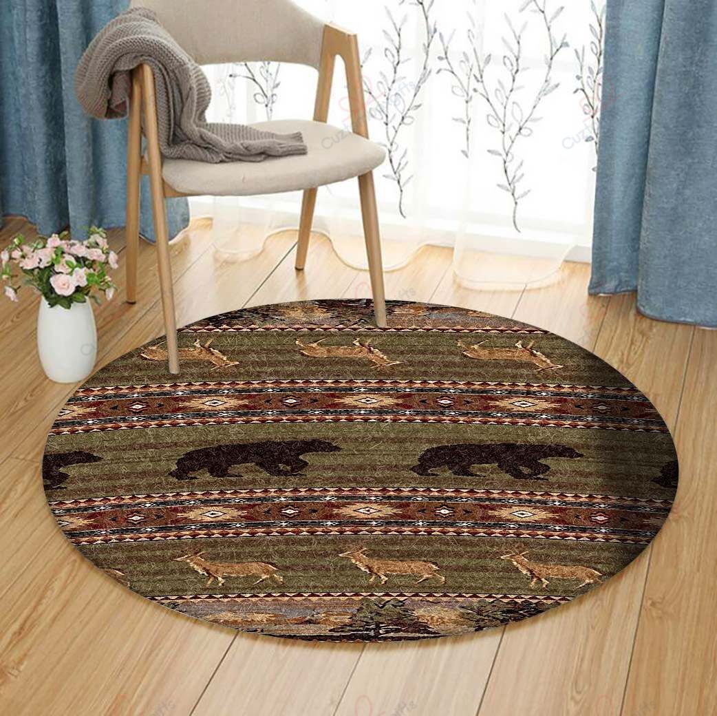 Beer With Deer Round Carpet Floor Rug Living Room Bedroom Decor Round Area Rug Carpet Beer With Deer Round Carpet Floor Rug Living Room Bedroom Decor Round Area Rug Carpet