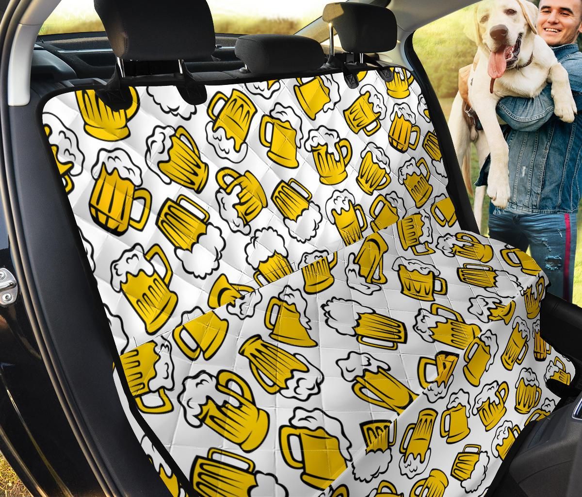 Beers Design Pattern Print Car Back Seat Cover Dog Car Seat Covers - b2cb8359da21 Beers Design Pattern Print Car Back Seat Cover Dog Car Seat Covers - b2cb8359da21