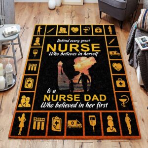 Behind Great Nurse Rug Sport Decor Gift Floor Decor Living Room Carpet Rug Area Rug - 3b09f275e5ba