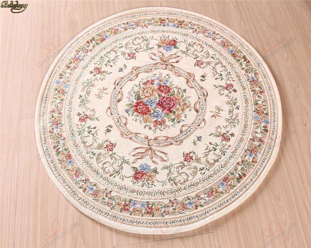 Beibehang Flower Pattern Round Carpet Floor Rug Living Room Bedroom Decor Round Area Rug Carpet Beibehang Flower Pattern Round Carpet Floor Rug Living Room Bedroom Decor Round Area Rug Carpet