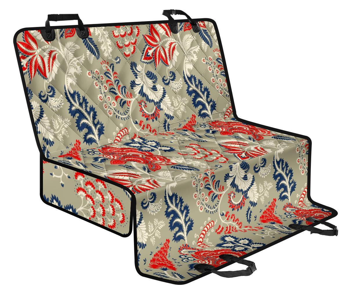Beige Bohemian Floral Pattern Print Pet Car Back Seat Cover - 93882d004aa7 Beige Bohemian Floral Pattern Print Pet Car Back Seat Cover - 93882d004aa7