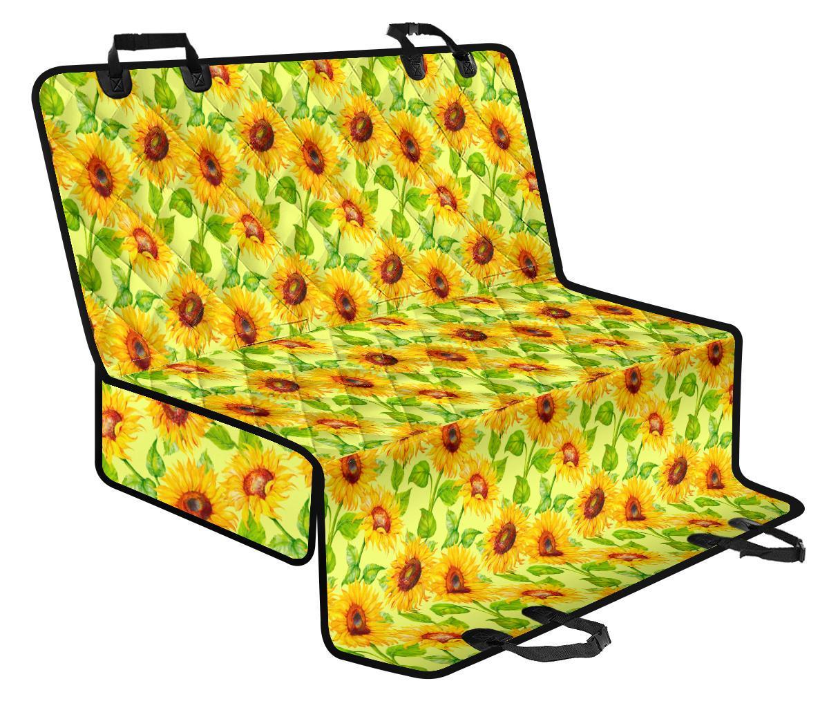 Beige Watercolor Sunflower Pattern Print Pet Car Back Seat Cover - da1c3bf9ed27 Beige Watercolor Sunflower Pattern Print Pet Car Back Seat Cover - da1c3bf9ed27