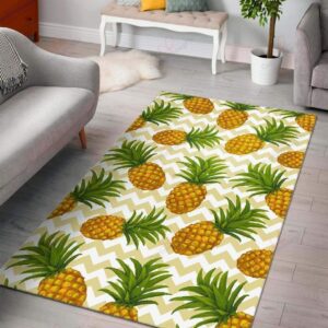 Beige Zig Zag Pineapple Rug Sport Decor Gift Floor Decor Living Room Carpet Rug Area Rug - c22c26a562c3