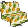 Beige Zig Zag Pineapple Pattern Print Pet Car Back Seat Cover - de63ea8ff9a2