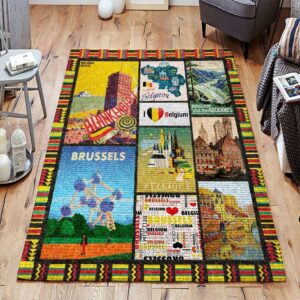 Belgium Brussels Rug Sport Decor Gift Floor Decor Living Room Carpet Rug Area Rug - 28913001a4c0