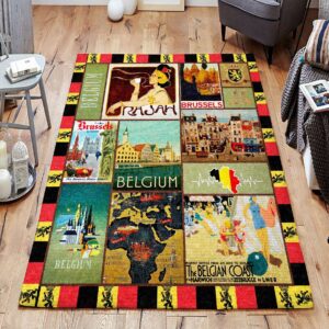 Belgium Rug Sport Decor Gift Floor Decor Living Room Carpet Rug Area Rug - 9f1666e04edf