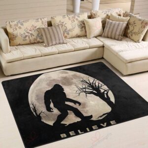 Believe Bigfoot Rug Sport Decor Gift Floor Decor Living Room Carpet Rug Area Rug - ac2da5830b0a